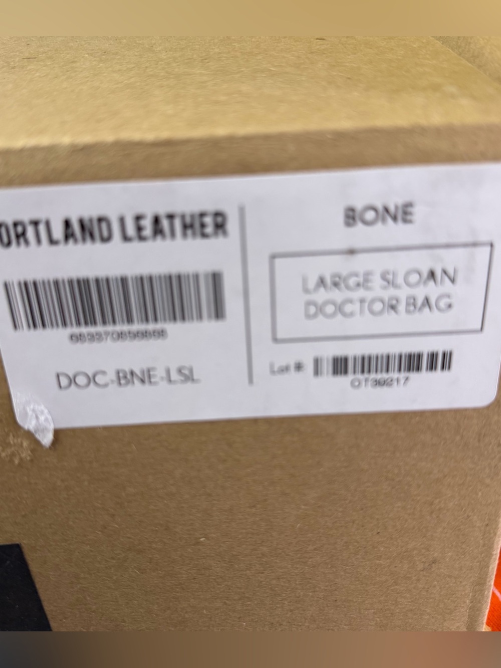 Portland Leather Goods Sloan Doctor Bag Bone Large NEW - Picture 9 of 10
